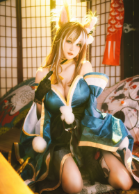 Yui金鱼cos不知火走红，金鱼yui资源作品